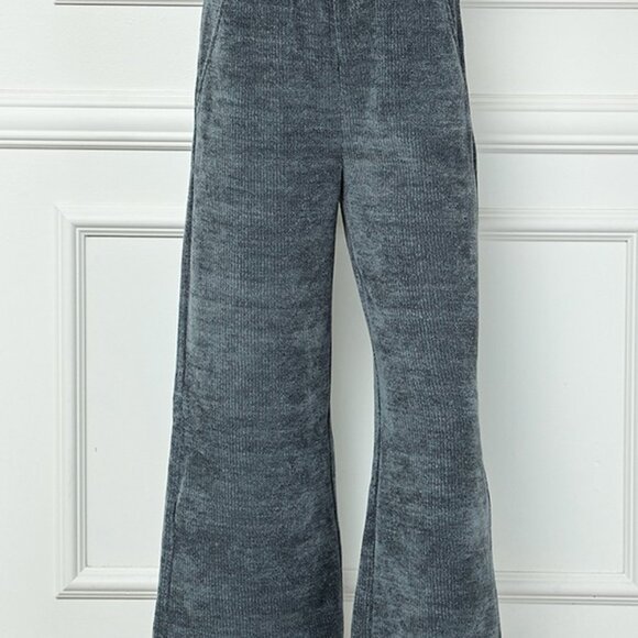 Chenille Cropped Wide Pants - NWT - Size M - Picture 1 of 2